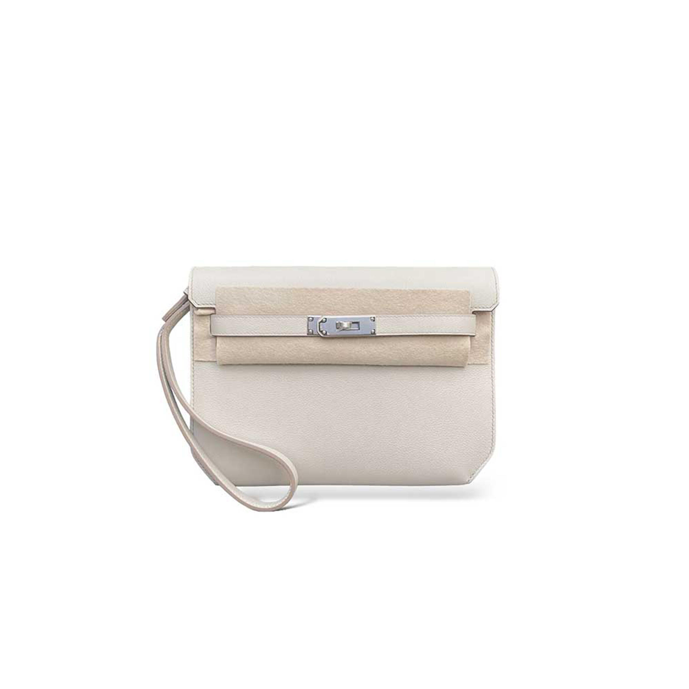 H**mes MASTER KELLY DEPECHE 25 DAY BAG IN WHITE (25.5*20*4cm)
